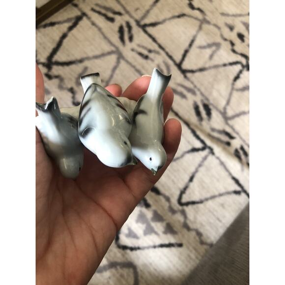 Vintage Gerold Porzellan Bavaria 3 Bird Figurine Made In Western Germany - Picture 3 of 6